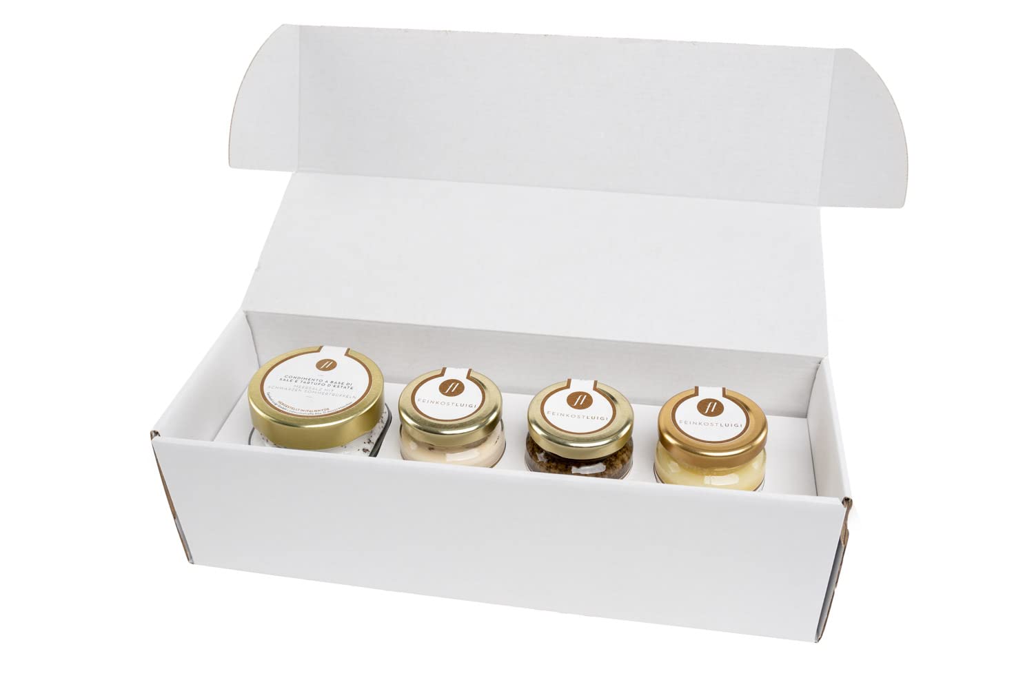 Feinkost Luigi - TRÜFFELBOX mit Trüffelsalz, Saucen mit schwarzen und weißen Trüffeln & Trüffelbutter