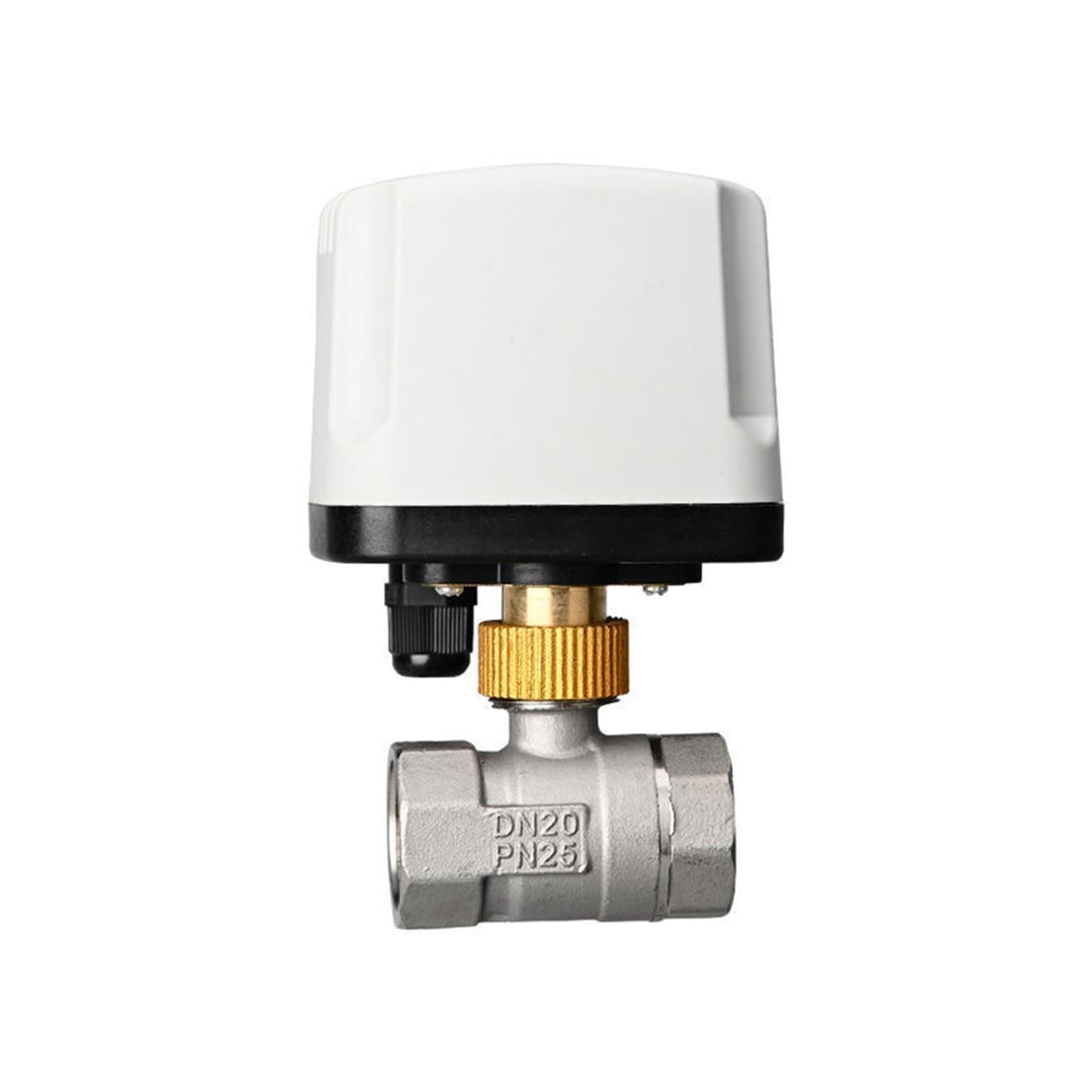 1/2 E Quot 3/4 1 1-1/4 Valvola A Sfera Motorizzata Impermeabile IP65 In Acciaio Inossidabile 12V 24V A Elettrica In Ottone Con Controllo A 3 Fili 2 Conservazione Dell'Acqua(1",12VDC,CR02)