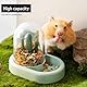 Automatischer Futterspender Hamster, Automatischer Futterautomat, Automatic Feeder Hamster, Hamster Zubehör, Hamster Napf, Hamster Futternapf für Hamster, Vögel, Tauben, Papageien, Mini-Igel (Gelb)