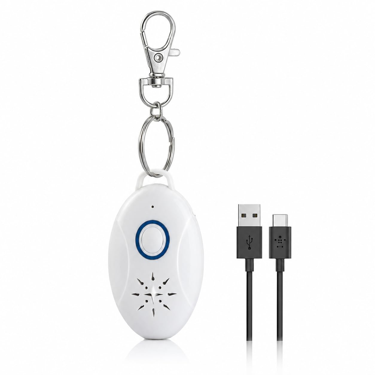 Répulsif Anti-nuisible Ultrasons Portable, Rechargeable USB, portée 3 m, sans Produits Chimiques, Protection Puces Tiques Moustiques, Animaux domestiques Chiens Chats, Anti-Moustique - 1 unité