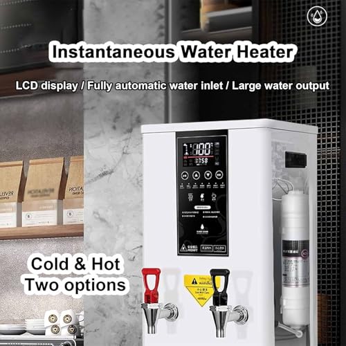 Distributore automatico di acqua calda con controllo graduale, indicatore della temperatura e timer per caffè, tè e cacao caldo, ideale per ristoranti e caffè