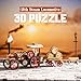rowood 3D Wooden Puzzles for Adults, Steam Engine Car Model Kit, 1:28 Scale Mechanical Steam Locomotive Wooden Puzzle, 469PCS,Assembly Time 6H, Awesome Gifts for Adults
