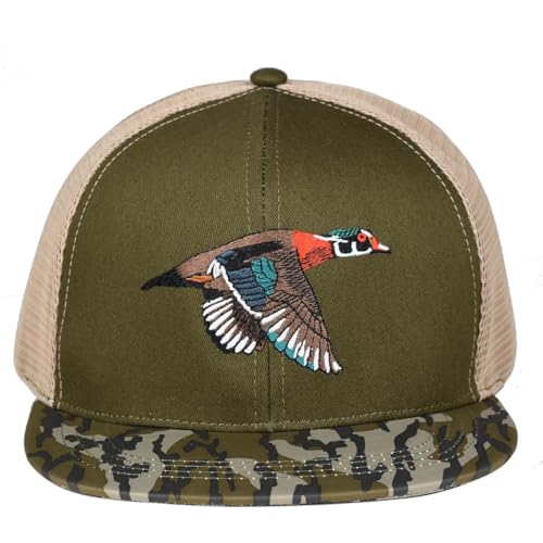 Image of EDTREK Outdoorsman Pro Trucker Breathable Mesh Performance Cap - Flat Brim Snapback Hat