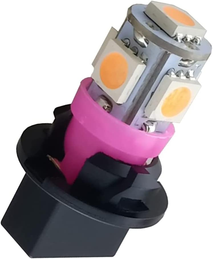 T10 194 168 Dash Instrument Pink/Purple Light Bulbs Bright Panel Gauge Cluster Dashboard LED Bulbs 10Pcs/Set
