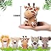 Imagen de Anboor Juego de 5 Animales pequeños Rellenos de Peluche de 12 cm con Llavero para Fiestas de favores