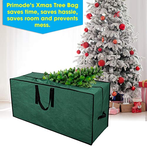 Primode Christmas Tree Storage Bag | Fits Up To 9 Ft. Tall Disassembled Tree I 65"X15"X30" Holiday Tree Storage Case | Protective Zippered Artificial Xmas Tree Bag (9Ft, Green) #TOP4