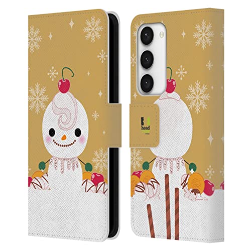 Étui Portefeuille Samsung Galaxy S23 5G Housse Cuir Forêt Noire Clapet
