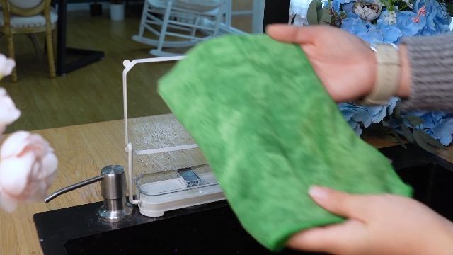 Colador plegable para fregadero con filtro y ventosa blanco miniatura 7