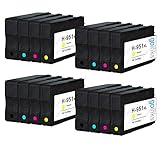  4 Go Inks Conjunto de 4 Cartuchos de Tinta para reemplazar HP 950 & 951 Compatible/Non-OEM para HP Photosmart Impresoras (16 Tintas)