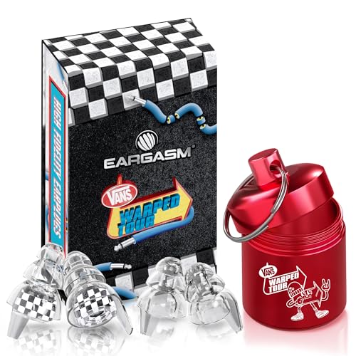 Image of Eargasm High Fidelity Warped Tour 2026 Music Festival Earplugs - Hearing Protection for Concerts, Festivals, Musicians, DJs, Night-Life, Motorcycles with High Fidelity Noise Reduction up to 21 dB