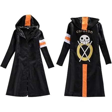 Amazon One Piece ワンピース 風 トラファルガー ロー 風 ロングコート 上着 コスプレ衣装 コスチューム アニメ専線 Mサイズ コスプレ 仮装 通販