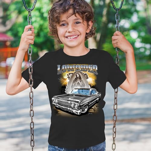Original Lowrider Youth T-Shirt Mexican-American Custom Low and Slow Cars LA Classic Cali California Latino Kids4