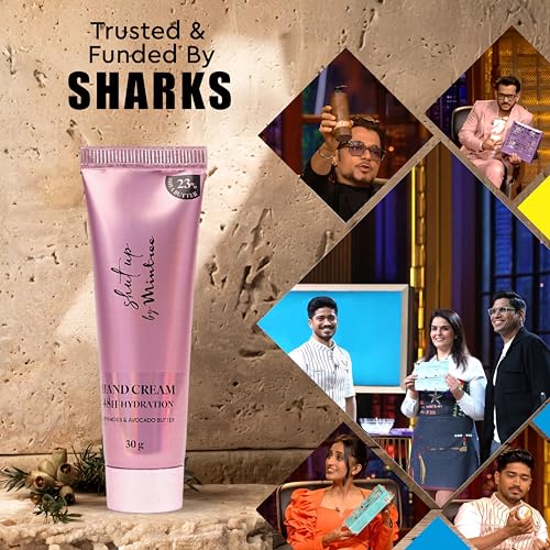 Image of Mintree Hand Cream for Women, Lightweight & Hydrating with Shea Butter, Avocado Butter, Ceramides & Squalane, Rose gold | 48 HR Moisture & Floral Scent | Non-Greasy, Suitable for All Skin Types, 30g