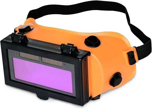 Miniatura 1 de Gafas de soldadura con oscurecimiento automático con lente abatible, gafas de soldador solar, máscara de ojos de soldadura con 2 sensores para
