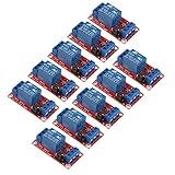 ACEIRMC 10pcs 12v Relay Board for Raspberry Arduino Relay Module 1 Channel Opto-Isolated High or Low Level Trigger (12V)
