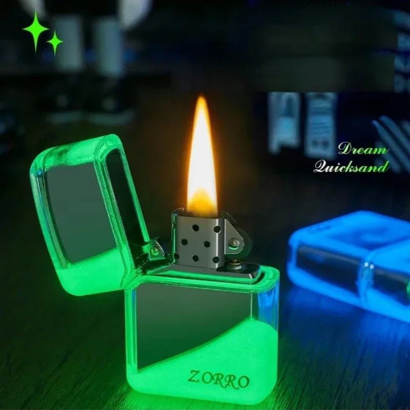 Amazon.com: ZORRO Luminous Quicksand Kerosene Lighter, Windproof