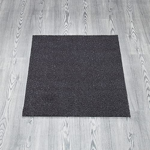 Ottomanson Evergreen Collection Waterproof Solid Grass Design 22X30 Indoor/Outdoor Artificial Grass Doormat, 22" X 30", Gray #TOP23