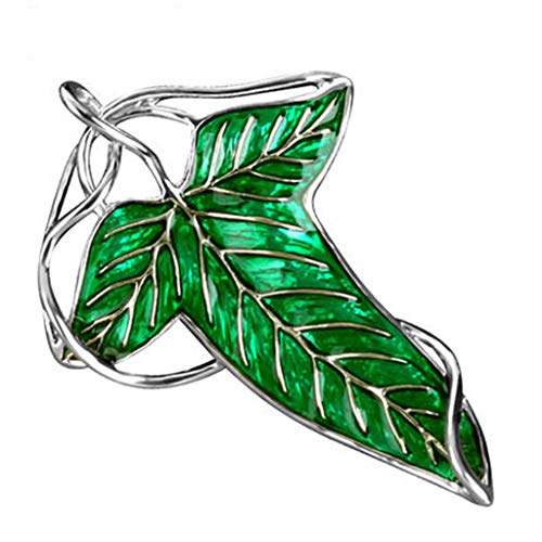 N-brand Green Leaf Elven Pin Brosche Charm Anhänger Kette Halskette Brosche Pins für große Geschenke stilvoll und beliebt
