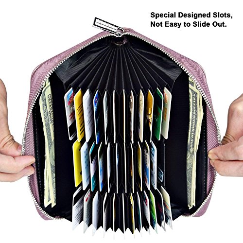 Feith&Felly Large Capacity Credit Card Wallet - Leather Secure Rfid Wallet For Women 36 Slots… #TOP1