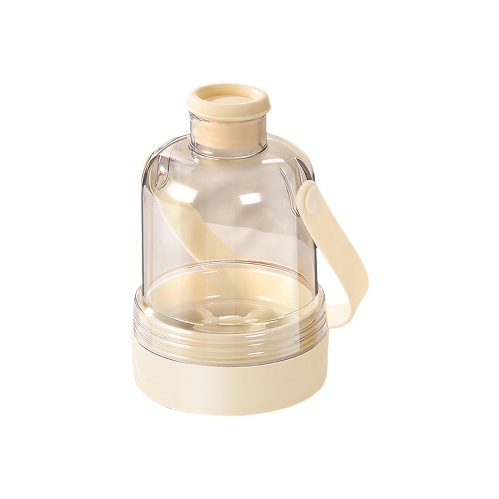 Jazuaiao White Multifunctional Ice Container With Hygienic Touch Release Grip Ice Tray Drinking Bottle For Family Gatherings Press To Burst Cubes Maker