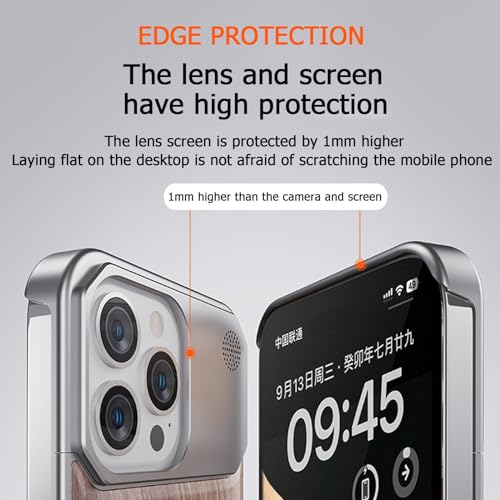 Coque sans cadre pour iPhone 14 Pro Max protégeant sans s'encombrer