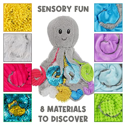 Image of MEAVIA Sensory Octopus Plush Toy, Reversible Fidget, 1 Lb. Weighted