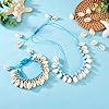 Pandahall 120-150pcs/box White Natural Spiral Shell Beads Sea Shells Beach Seashells Cowrie Shells Charms and Beads with Hole for DIY Craft Jewelry Making Accessories #2