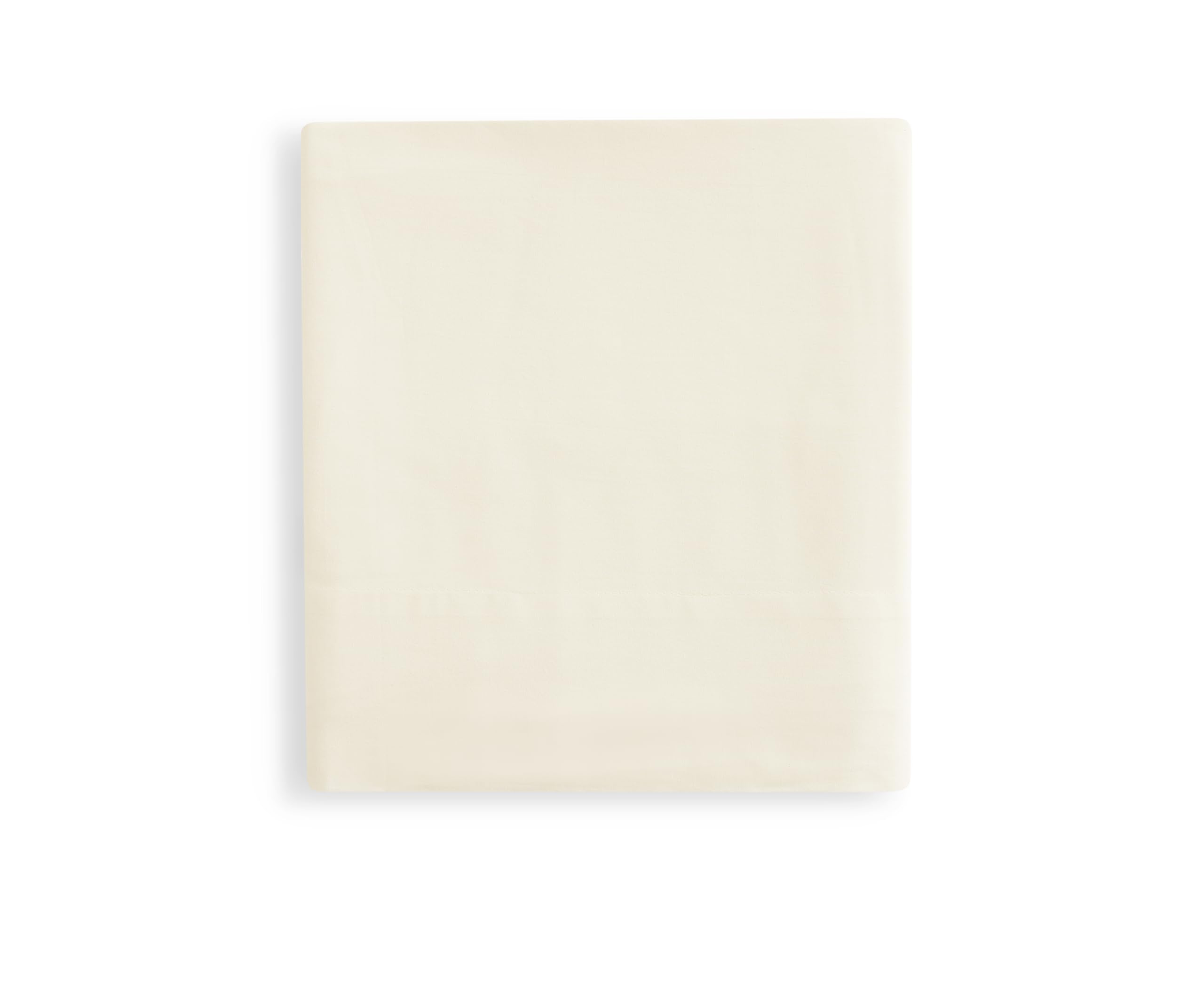 Linen Closet Luxury Cotton Percale Flat Sheet, King, Ivory