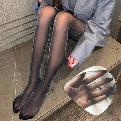 2 Pairs Women's Tights Sheer - Silky Tights 20D Ultra Thin High Waist Tights Control Top Pantyhose Stockings Tights3