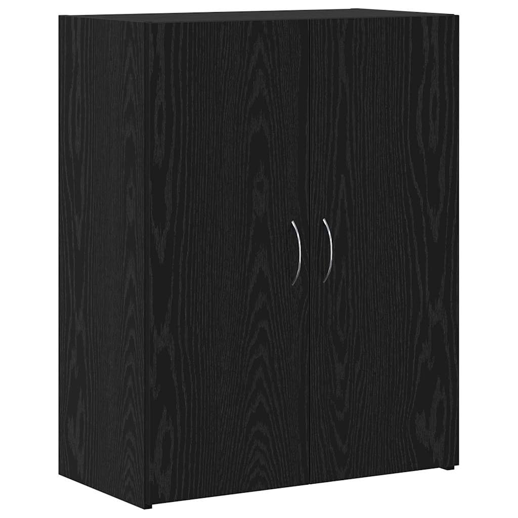 Büroschrank zur Aktenaufbewahrung Stauraum Schrank für Büroorganisation Aktenschrank mit Türen gegen Staub aus Holzwerkstoff in Artisan-Eiche 70x32x77.5 cm
