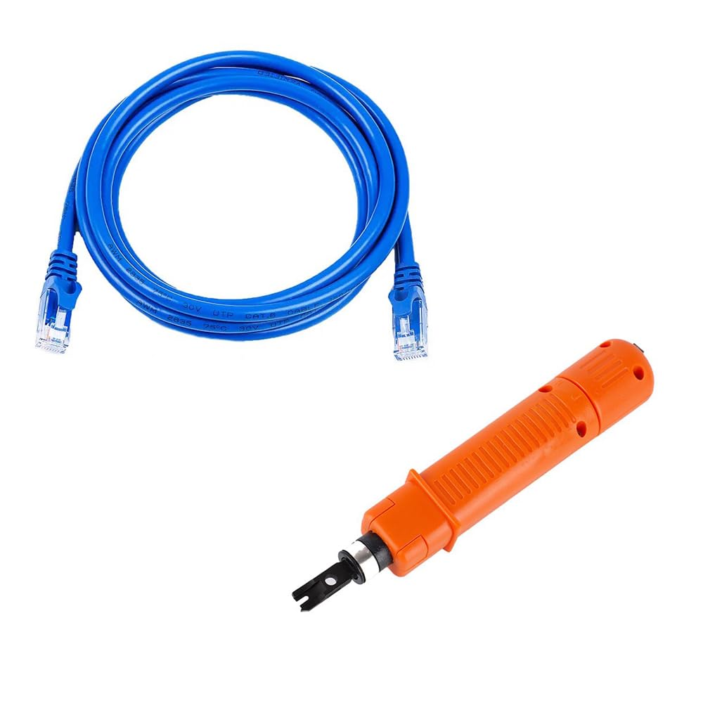 CRAFTS HAVELI Networking Tool Kit Combo 1Mtr LAN Patch Cable & Punch Down Tool 110 Type-image-4