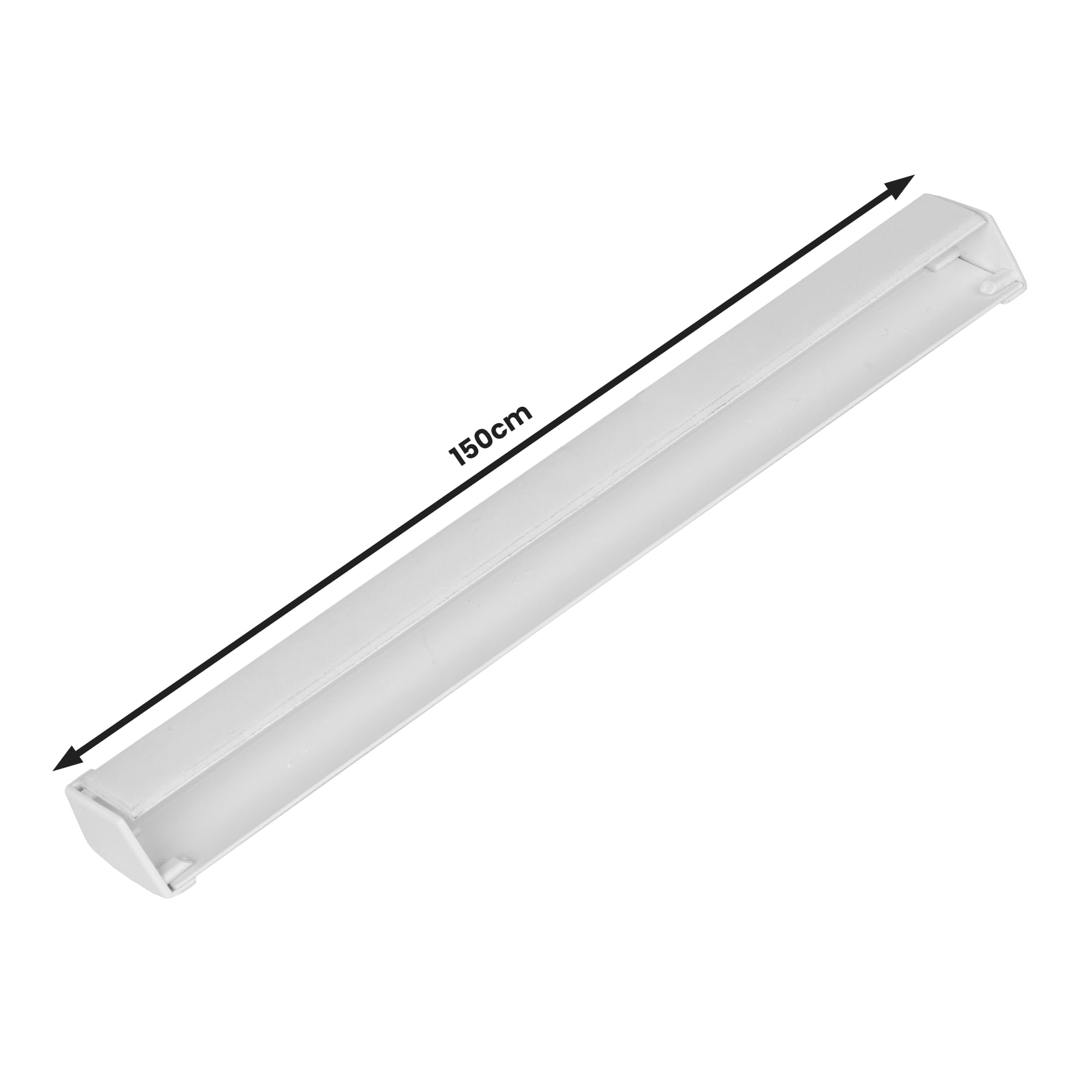 Estika - Set de rieles Laterales para persianas enrollables - 6 Piezas de 150 cm, Blanco - Estor Enrollable Opaco y Enrollable térmico