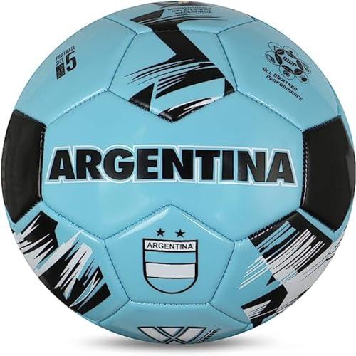 Vizari Country Soccer Ball with Long-Lasting Air Retention Bladder and