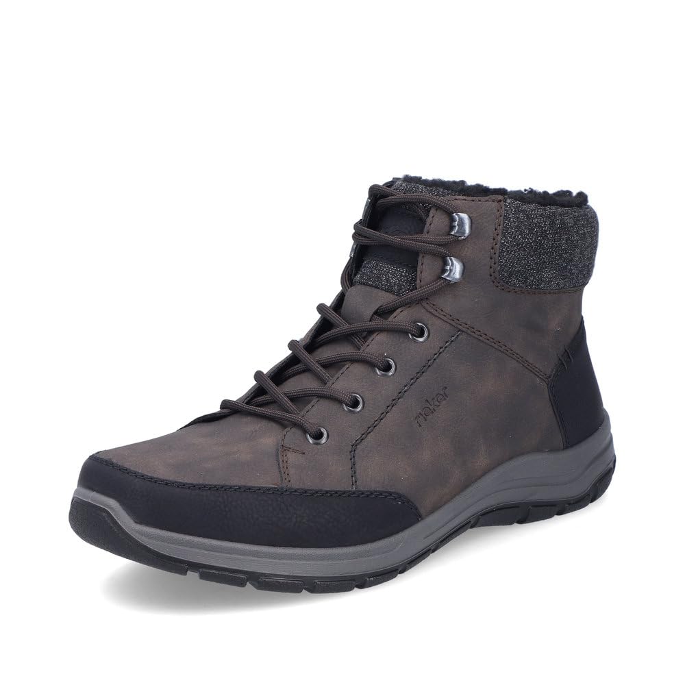 Rieker Men's 03640 Lace-Up Boots, Brown, 43 EU Wide, brown, 43 EU Weit