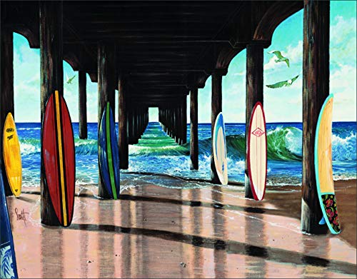 Desperate Enterprises Scott Westmoreland - Pier Group Surfboards Tin Sign, 16" W x 12.5" H