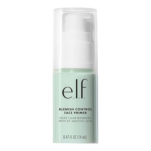e.l.f. Imprimación facial para control de imperfecciones, base de maquillaje calmante e hidratante para combatir imperfecciones, agarra el