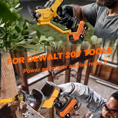Image of 2Pack 8.0Ah Replacement for Dewalt 20V Max Battery Compatible with Dewalt 20 Volt XR Lithium Batteries DCB200 DCB201 DCB206 DCB204 DCB207 DCD /DCF /DCG Series Cordless Power Tools