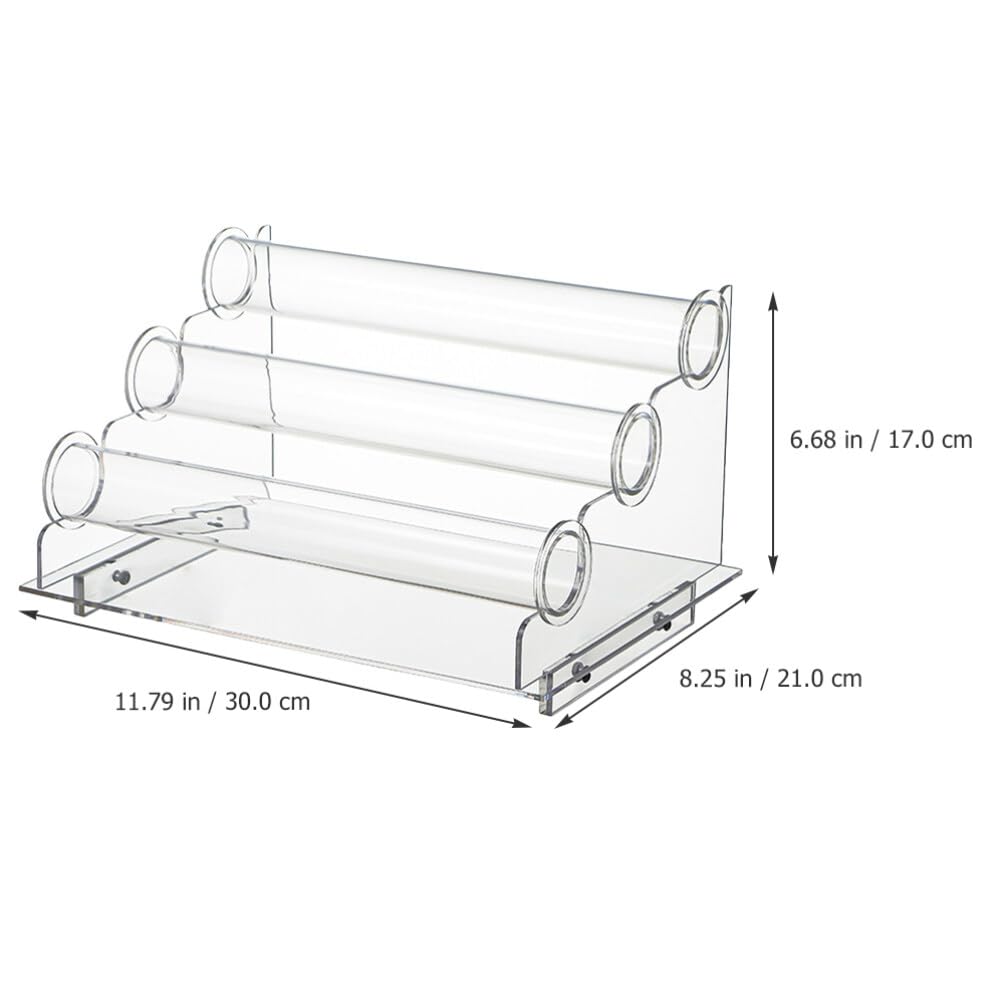 PRETYZOOM Soporte Organizador De Joyas De 3 Niveles Soporte Acrílico Para Collares Brazalete De Cristal Soporte Para Pulsera Exhibición De Joyería Para La Venta De Collares Coleteros