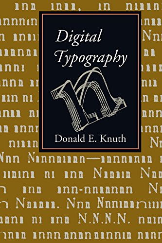 Digital Typography Lecture Notes Book 78 livre anglais de typographie numerique - 2