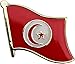 AES Wholesale Pack of 3 Tunisia Country Flag Bike Hat Cap lapel Pin