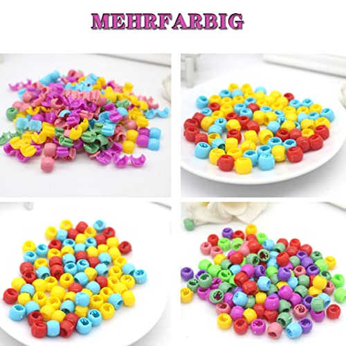 YUTOU Mini Hair Clip Clips, Small Hair Claw Clips, Hair Clips, Hair Beads, Hair Clips, Rainbow Clips - Image 2