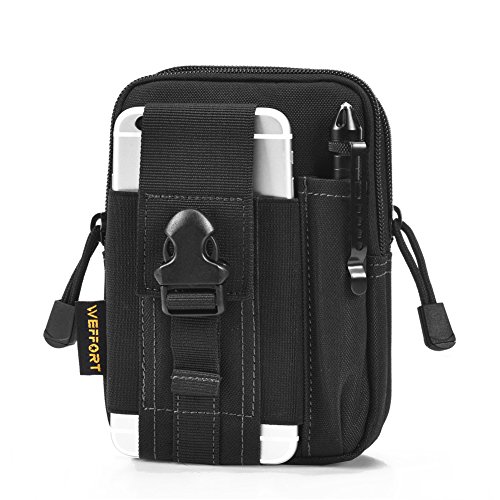 weffort Tactical Molle Pouch EDC Utility Gadget Belt Waist Bag with Cell Phone Pouches Holster Holder