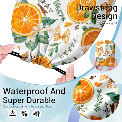 Image of Orange Fruit Gymnastics Grip Bags Adjustable Gym Storage Pouch for Gymnasts Dancer Holding