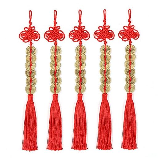 Retro 6 Coins Feng Shui Charm Pack