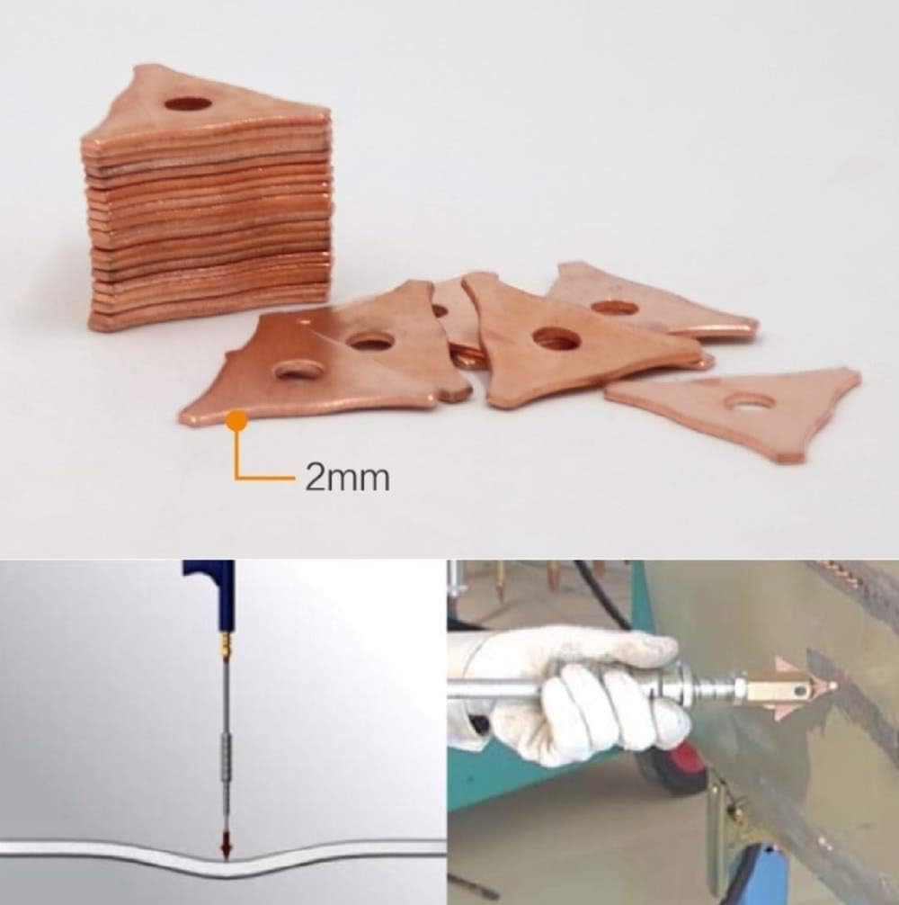 Kamas Washer Hook Triagne Dent Puller Electrode Chuck Dent Pulling Stud Welder Spot Welding Spotter Triangle Pad Kit - (Ships From: China, Diameter: M14) - - 