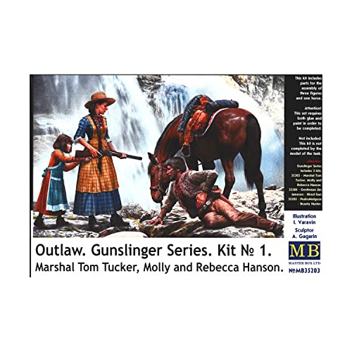Master Box 35203-1/35 Marshal Tom Tucker, Molly and Rebecca Hanson miniatura 1