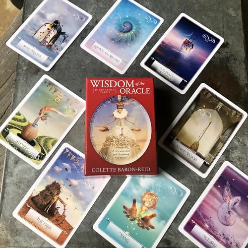 Image of DUNGRANI ENTERPRISE Wisdom of The Oracle Pocket Divination Card Game: A 52-Card Oracle Deck for Love, Happiness, Spiritual Growth, and Living Your Purpose for Adults (Wisdom of The Oracle)