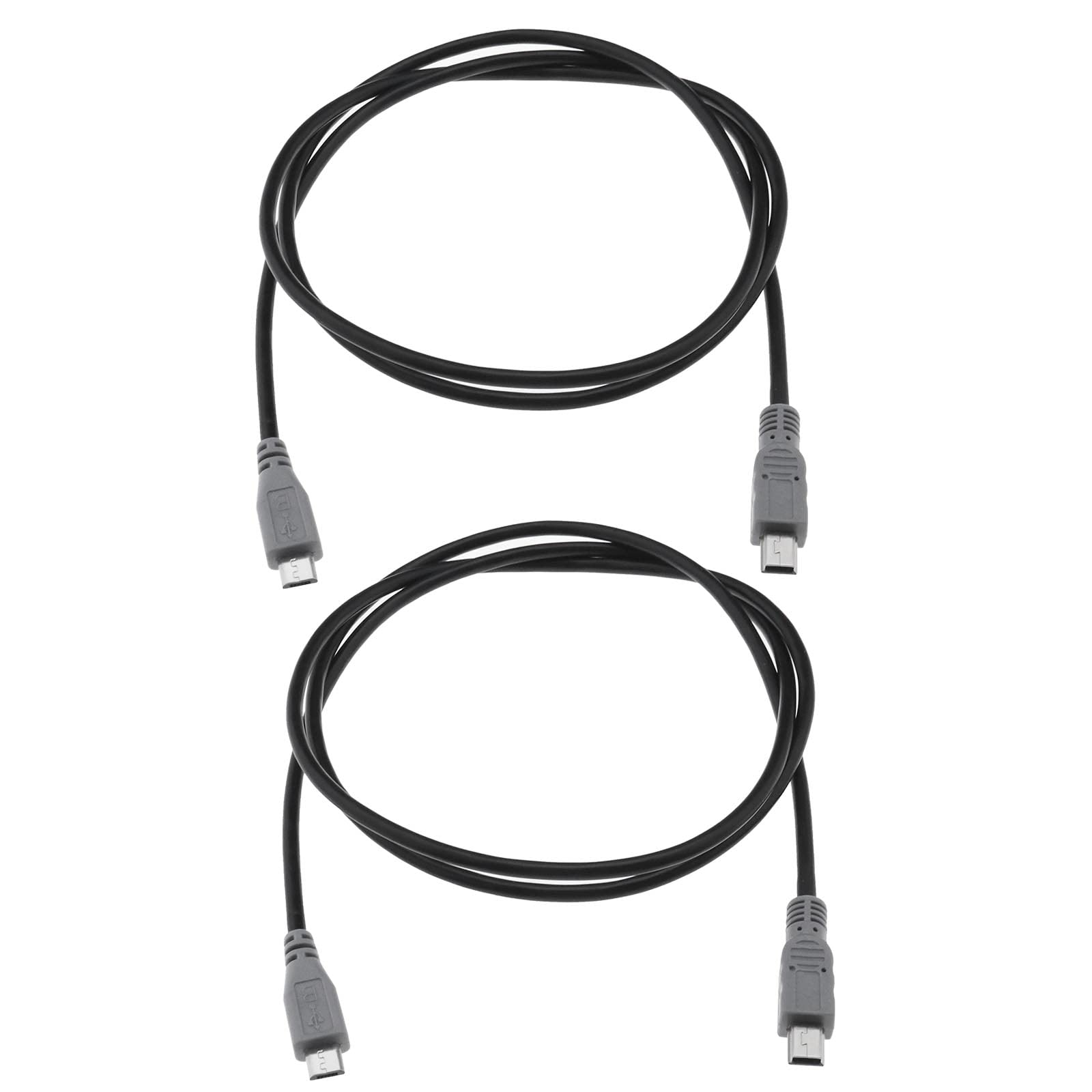 EMSea 2Pcs 1m Micro USB to Mini USB OTG Cable Replacement Code Male to Male USB Adapter Converter Support USB OTG Cable Accessories