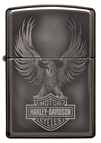Encendedor Zippo Black Ice Harley Davidson miniatura 2