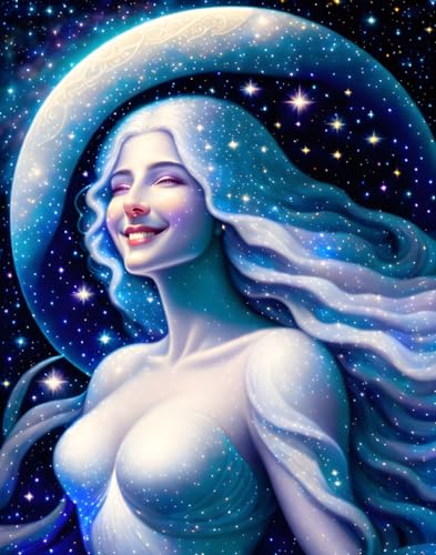 Affiches sur toile de lune pour habiller un grand mur vide SERENDIPITP 58x90cm